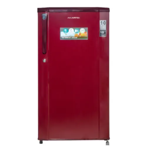 AKARITEK Single Door Refrigerator 180L Direct Cool Glass Shelf