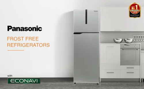 Panasonic NR-TG338B Double Door Frost-Free Refrigerator 320L Econavi